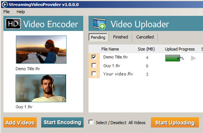 Desktop Encoder & Uploader App